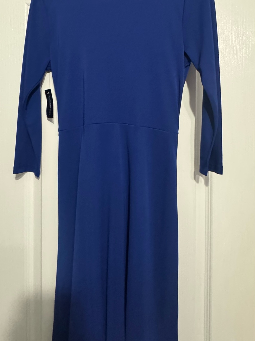 Vintage New With Tags Jones of New York Petite Medium Cerulean Blue Dress